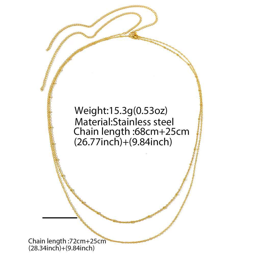 Stainless Steel New Simple Multi-Layer elegance Elegant Waist Chain For Women Jewelry Party Gift Daily Wear
