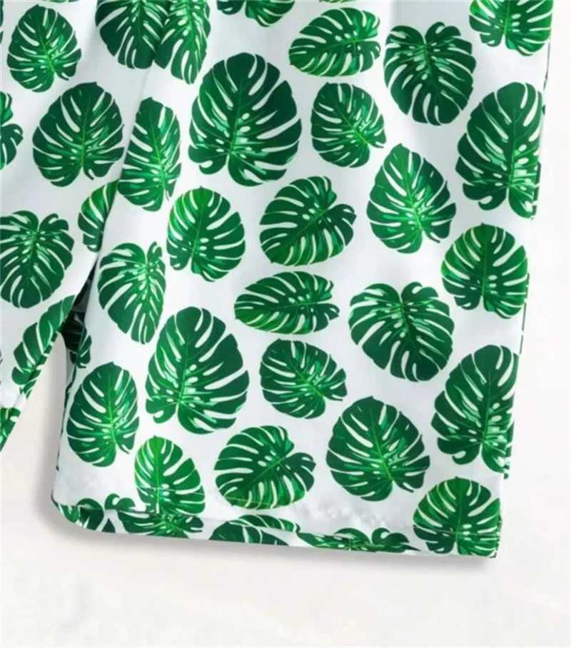 Family Matching Swimsuit Father Son Mother Daughter Swimwear Summer New Beach Sunny Bikini Kids Fashion Prints Clothes Suits W250207