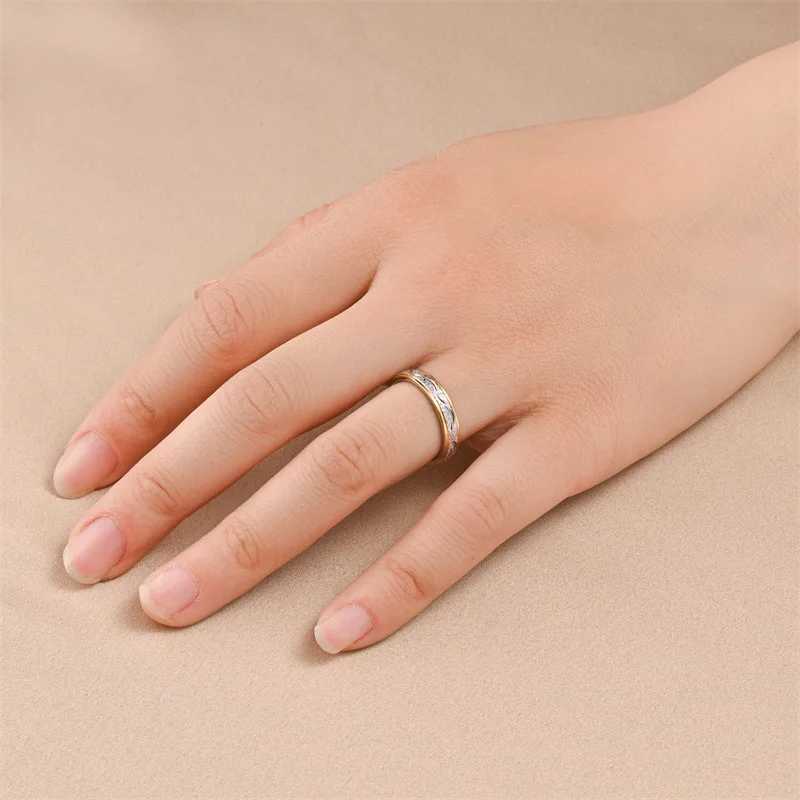 Hot selling stainless steel frosted couple ring mens jewelry Valentines Day gift size 5-13 W250207