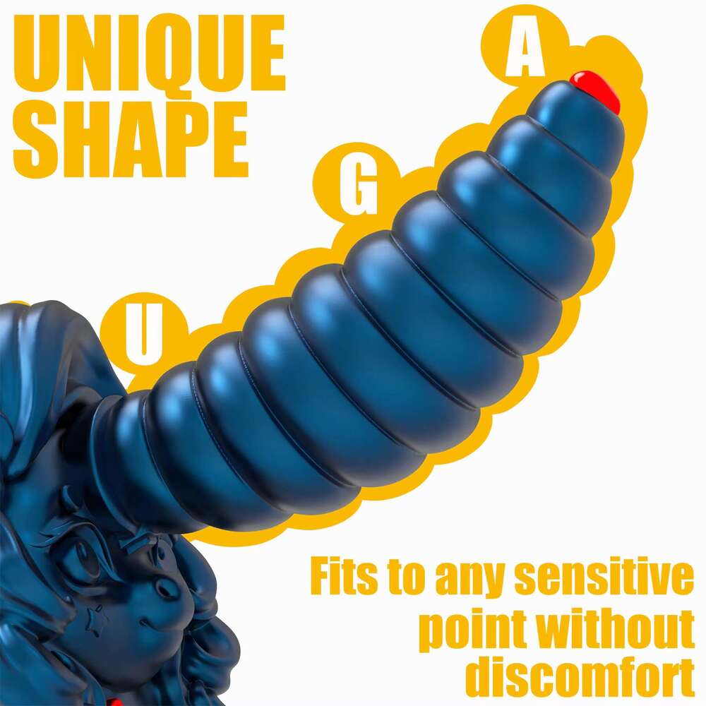Realistic Colorful Female Masturbation Suction Cup Long Butt Unicorn sy Dildo Silicone Soft Anal Plug