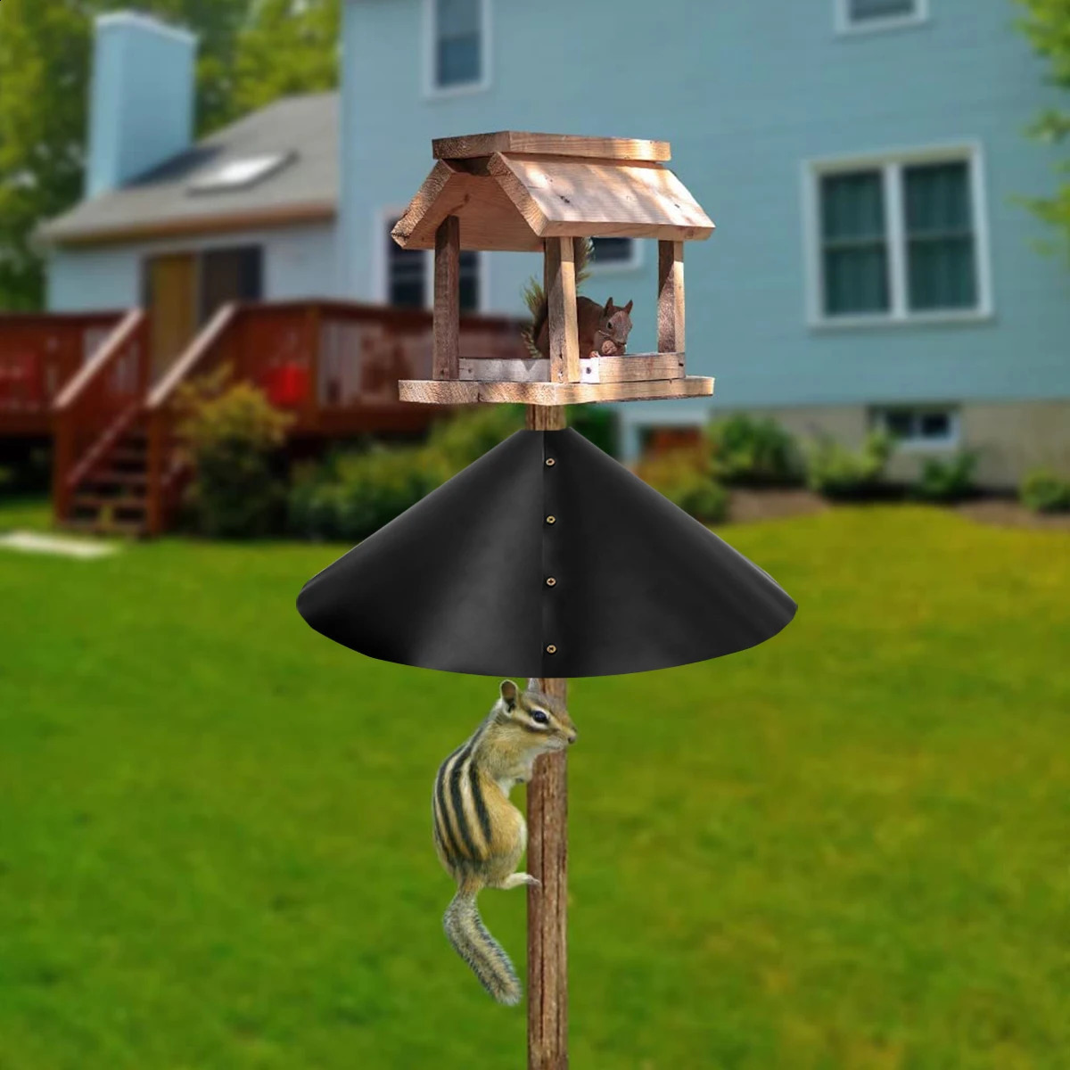 19 Inch Squirrel Baffle for Bird Feeder Pole Outside Pole Mount Stopper Bird House Guard for Outdoor Shepherd's Hook 250121