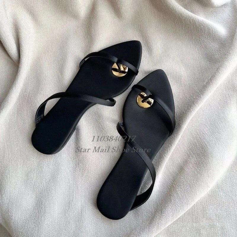 Slippers Brown Leopard Print Grosgrain Design Flat Pointed Peep Toe Strappy Sandals Elegant Casual Thong Strap Shoes