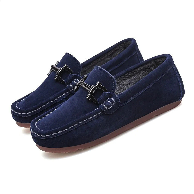 Quality Kids Childrens Loafers For Boys Girls Shoes Moccasins Suede Children Flats Casual Boat Wedding Leather Shoes Autumn 250206
