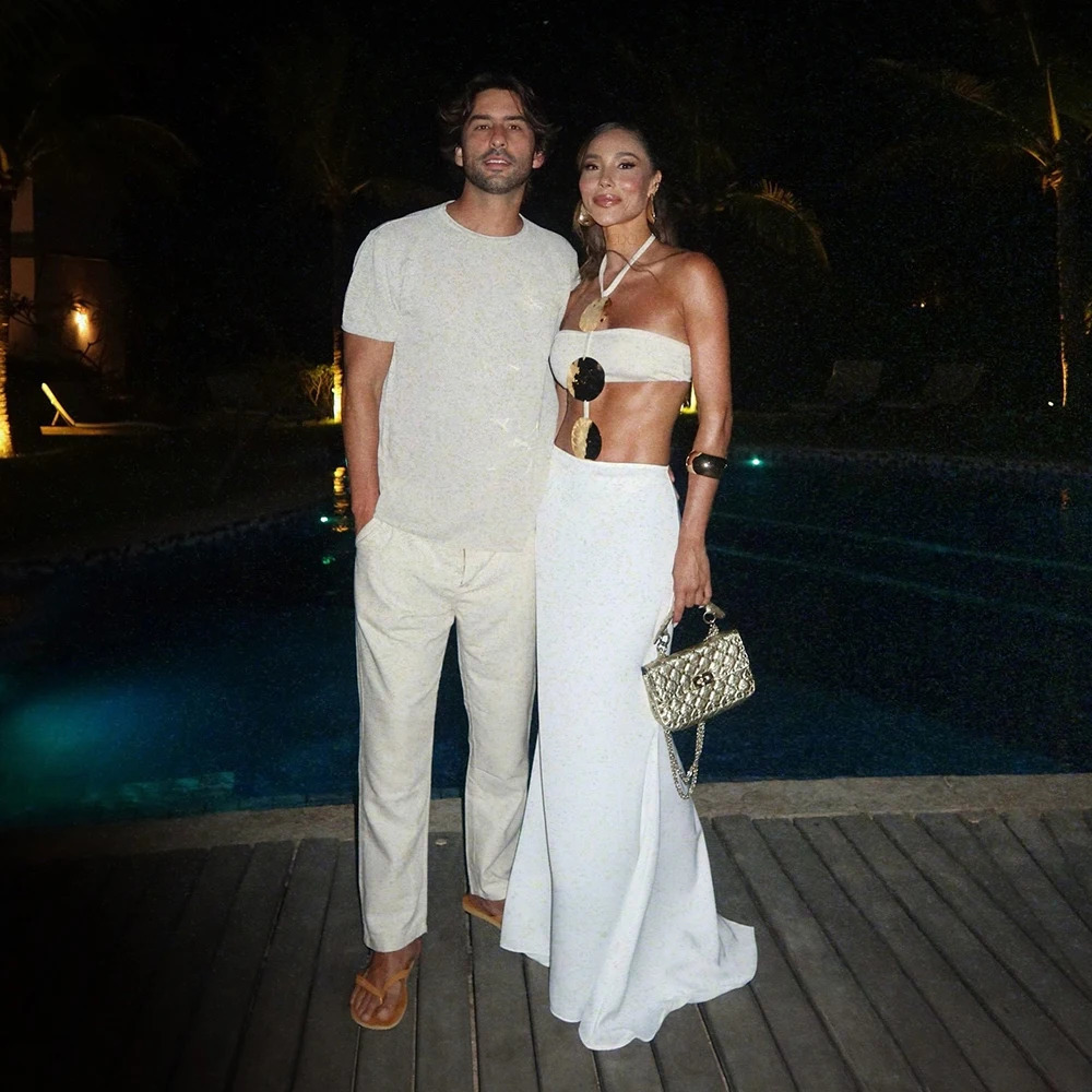 Two Pieces Cover-Ups Bikinis 2025 Sexy Women Swimsuits Swimwear Female White Bikini Set Bathing Suit Swimming Suits Mesh Dress 250206