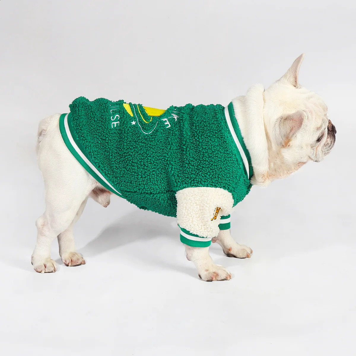 Pet clothing dog fall and winter thickened warm baseball coat jacket sweater 250206