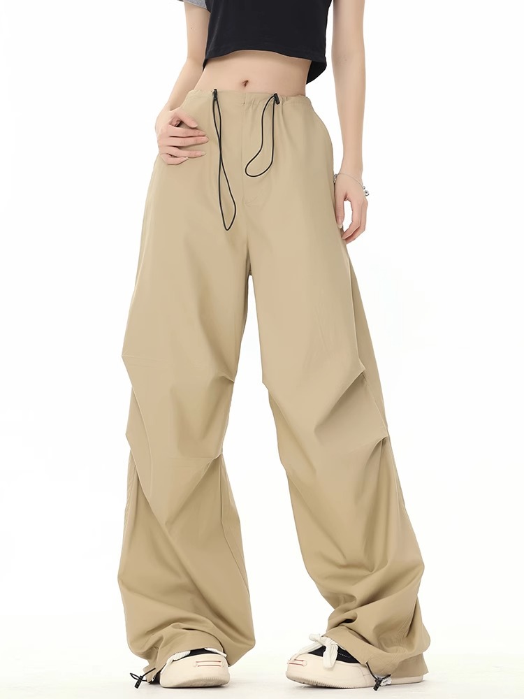 Women's Pants Smvp Y2K Parachute Women Harajuku Streetwear Wide Leg Baggy Sweatpants Female Vintage Hip Hop Joggers Cargo Trousers