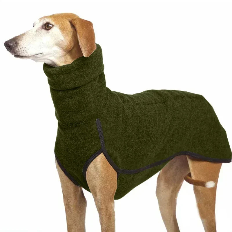 Pet Winter Warm High Collar Jumper Sweater Greyhound Dog Thickened Clothes Coat Pullover For Medium Large Dogs Mascotas Supplies 250206