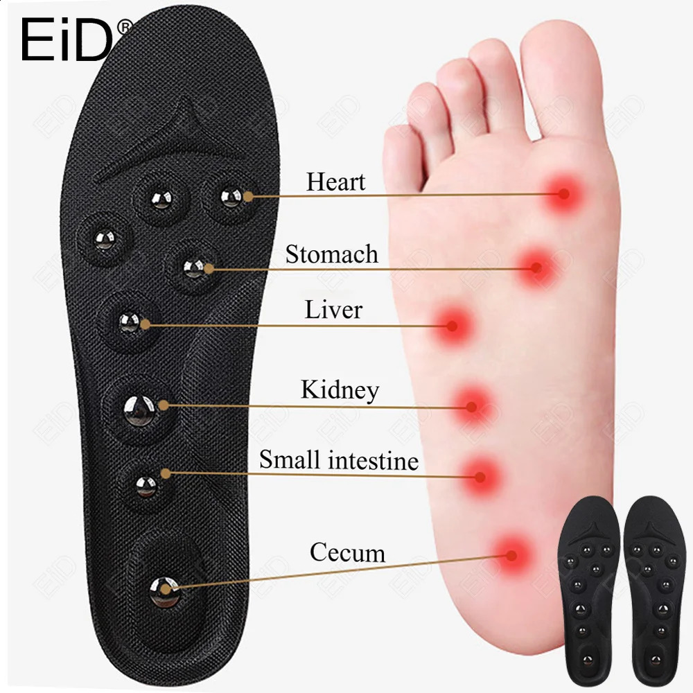 EiD Magnetic Therapy Foot Acupressure Insole Men Women Magnet Massage Sports Cushion Inserts Relaxation Insole Comfort Soles 250120