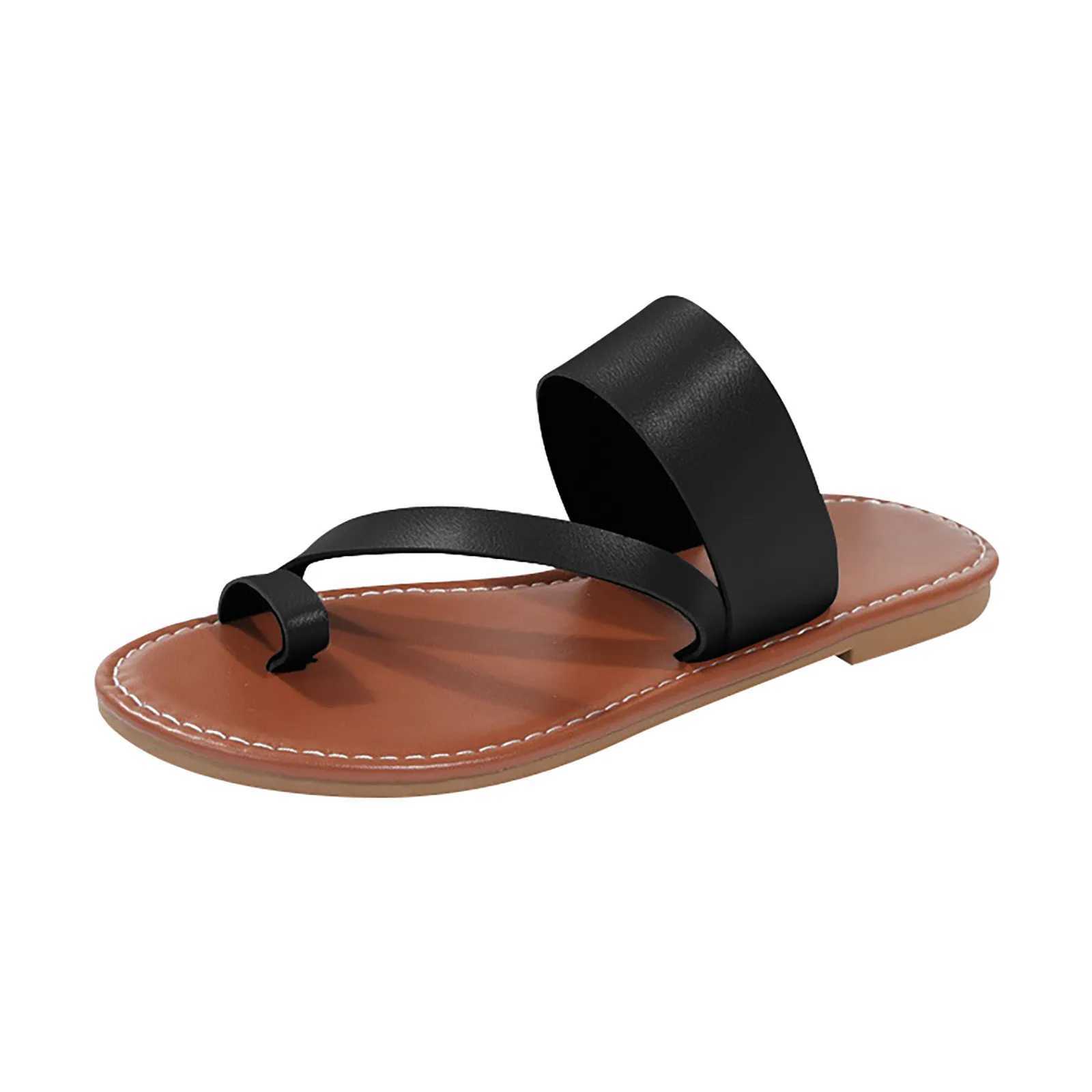 Womens Sandals Flip Flop Sandals e Butt Light Casual Rubber Sole Sandals Flat Slipper Sandals With A Single Strap Toe StrapXJ250207