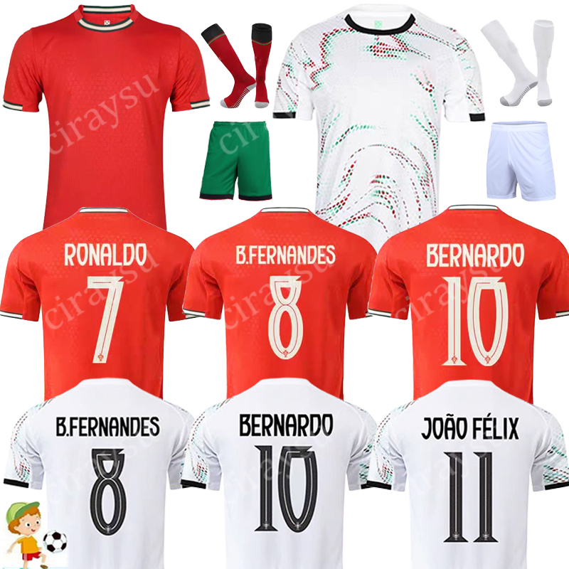 25 26 PoRtUgAls B.FERNANDES soccer jerseys CR7 national team 2025 J.MOUTINHO PEDRO VITINHA JOAO FELIX NUNO J. LEAO RUBEN DIAS DIOGO COSTA LEAO football shirt Men Kid Kits