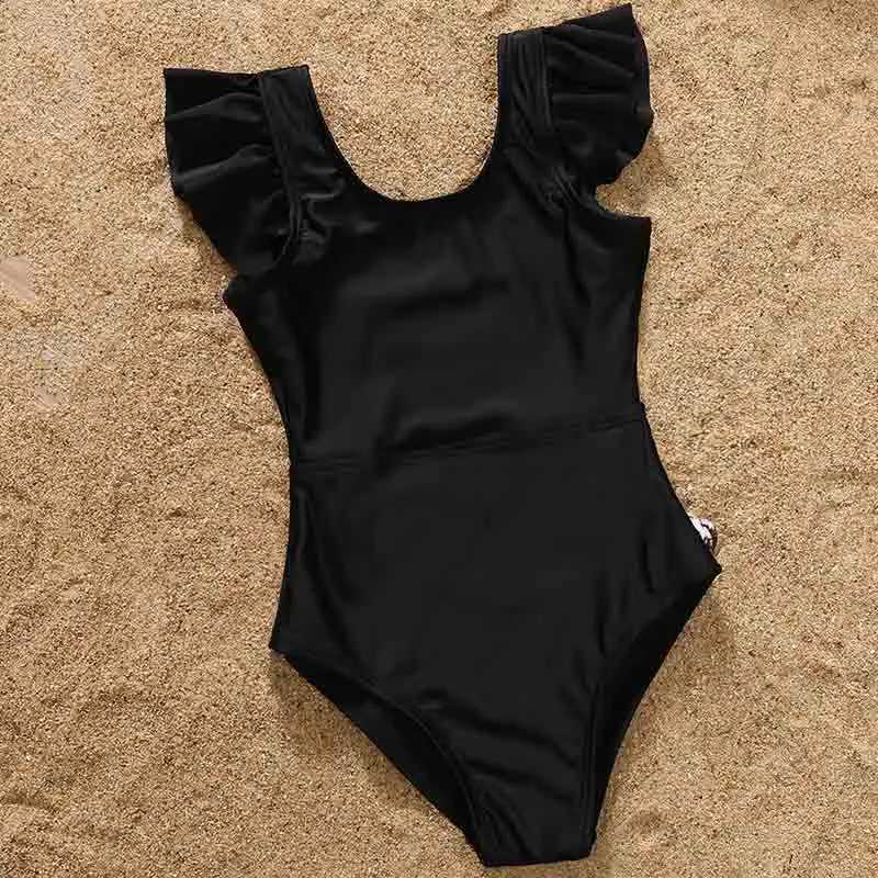 The Price is a Swimsuit Mommy And Me Clothes Family Swimwear For Mother Daughter Swimsuit Matching Bikini Women Girls Clothes W250207