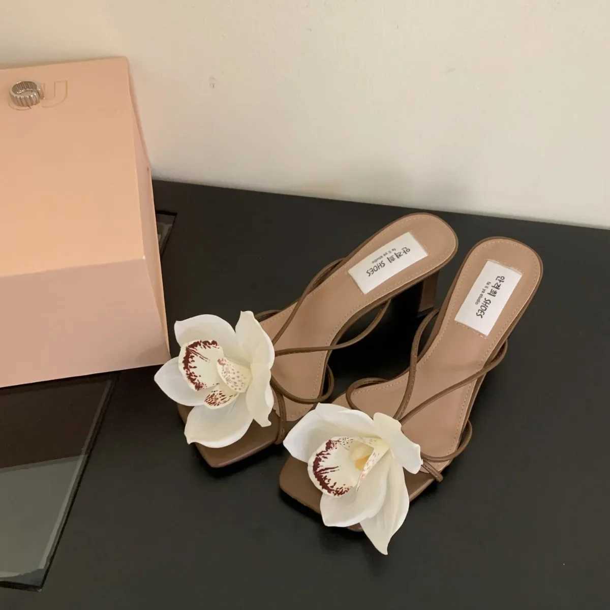 Womens Rubber Low Slippers Heels 2024 Y250207