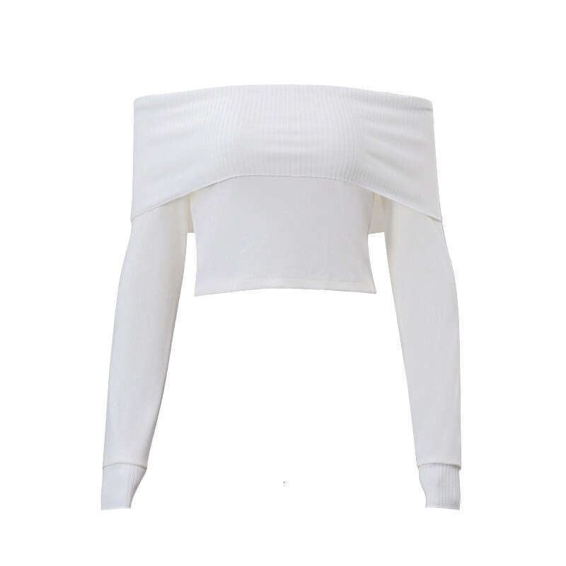 Ins European and American women's autumn spicy girl street style sexy one shoulder temperament slim fit top 2025 new casual versatile fashion clo