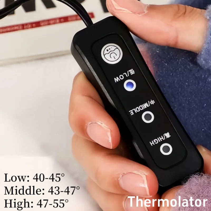 Electric Heating Slippers 3 Gear Temperature Adjustment Foot Warmer USB Quick Heat Plush Shoes for Men Women Feet Heater 250120