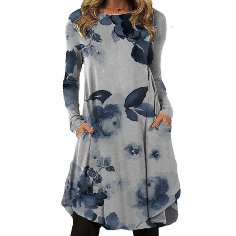 New version of European American ethnic style fashionable spring and autumn skirt 2024 new casual fashion trend clothing