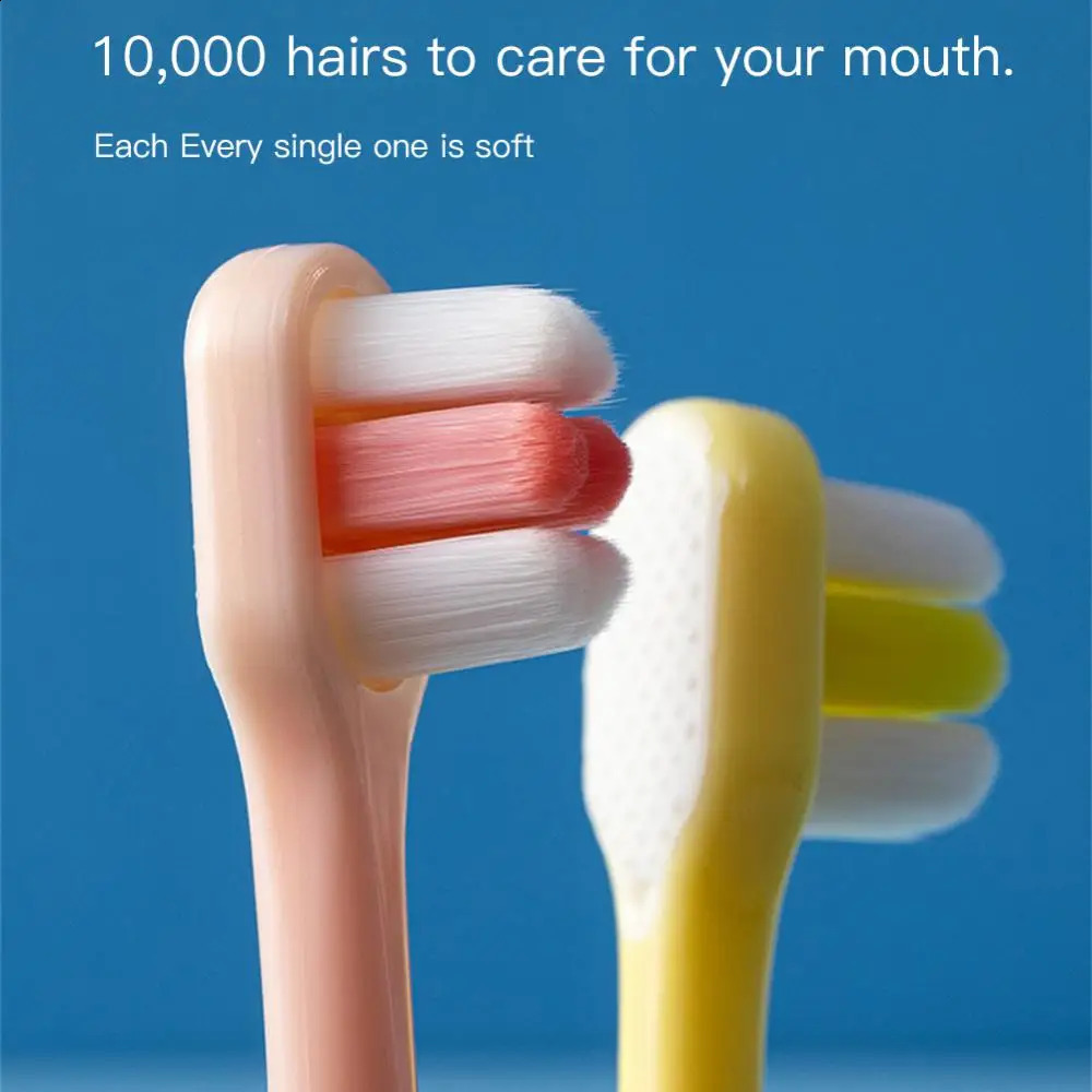 Upgrade Ten Thousand Hair Toothbrush For Children 2-5-year-old Candy-colored Baby Thin Soft Ten Thousand Hair Toothbrush 250206