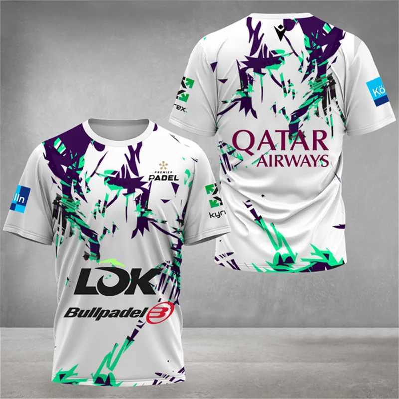Fashion new Mens Quick Dry Tennis T-Shirt Summer Loose Padel Clothing Outdoor Badminton Running T-Shirts Sport Short Sleeve topT250207