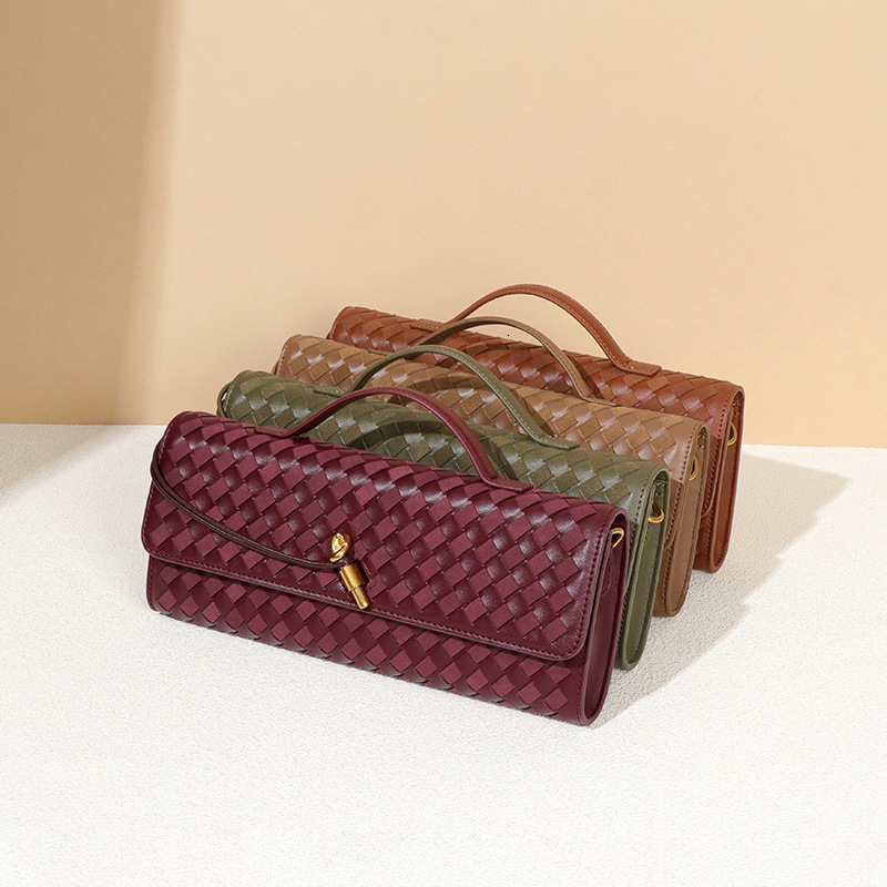 Bag Women's Advanced Sense New Frosted Pu Deerskin Single Shoulder Crossbody Portable Dinner Bag Organ Bag Clutch Bag