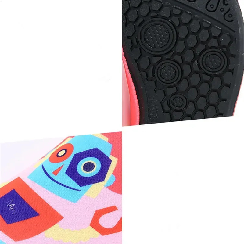Boy Girl Breathable Lightweight Barefoot Beach Aqua Shoe Children Upstream Water Shoes Quick Dry Non-Slip Seaside Swimming Shoe 250207