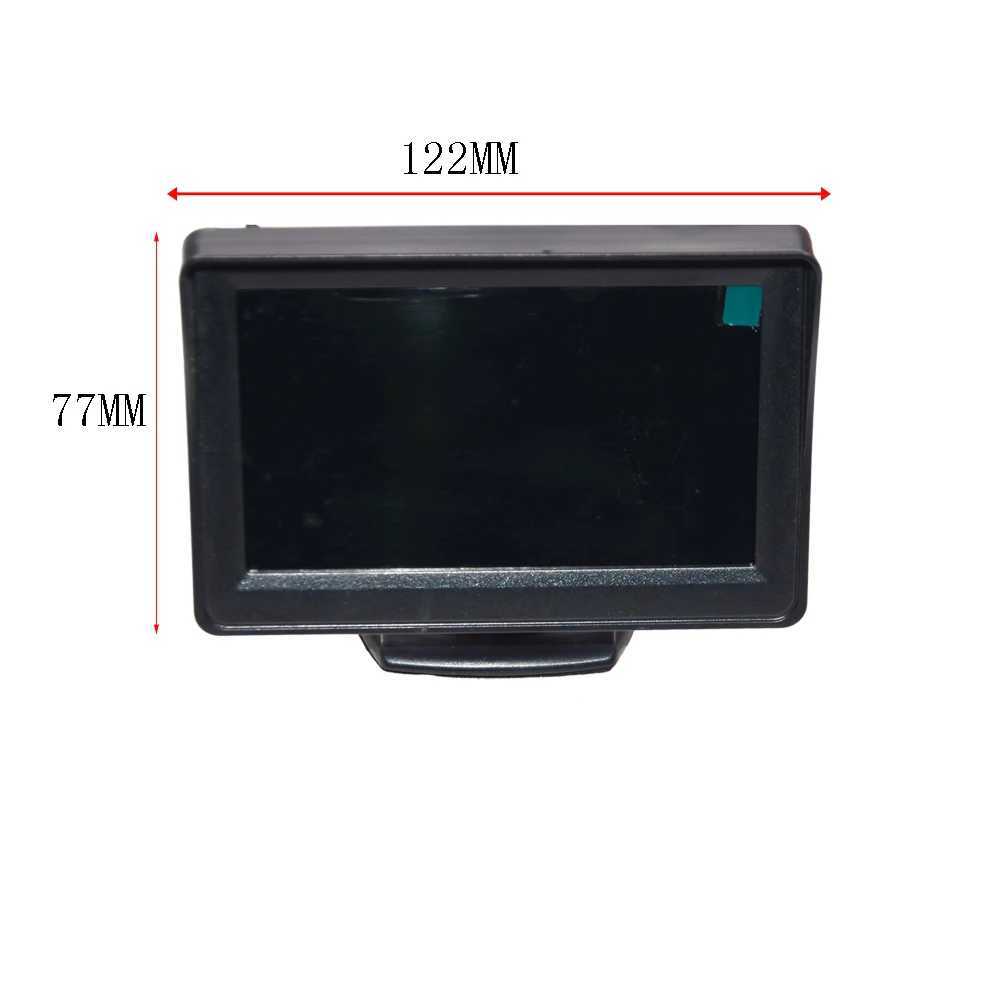 Car DVRs Car Rear View Camera Wide Degree 4.3 TFT LCD Display or Monitor Waterproof Night Vision Reversing Backup 2In1 Parking Revere car dvr H250206