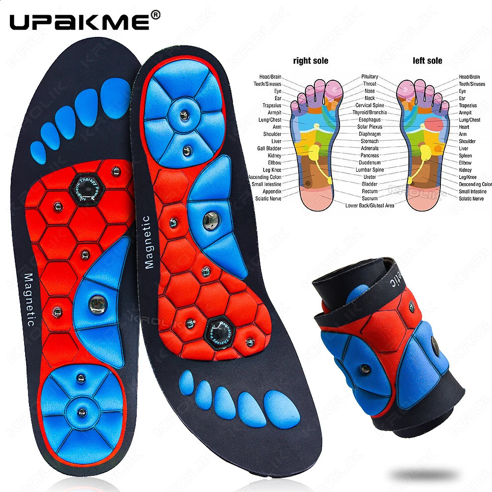 UPAKME Acupressures Insoles Magnetic Insoles for Women Men EVA Foot Massage Orthopedic Acupressures Insoles Pads Unisex Insert 250120