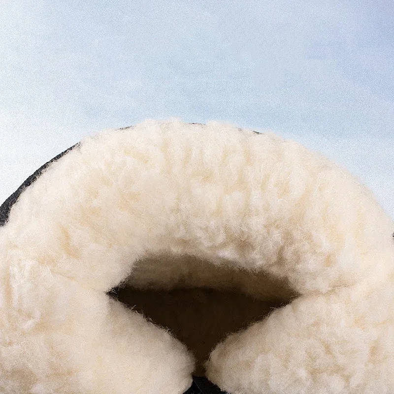 Thick Men fur Shoes Mans Footwear Warm Fur Snow Ankle Botas Hombre Boots For Women Plush New Winter Sneakers444 8ac2