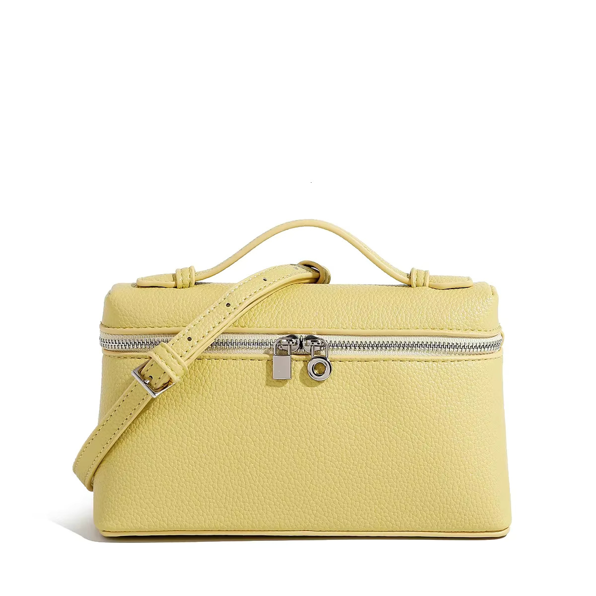 Women's Minimalist Niche Design Shoulder Bag Fashion Mini Litchi Pattern Handbag PU Cartoon