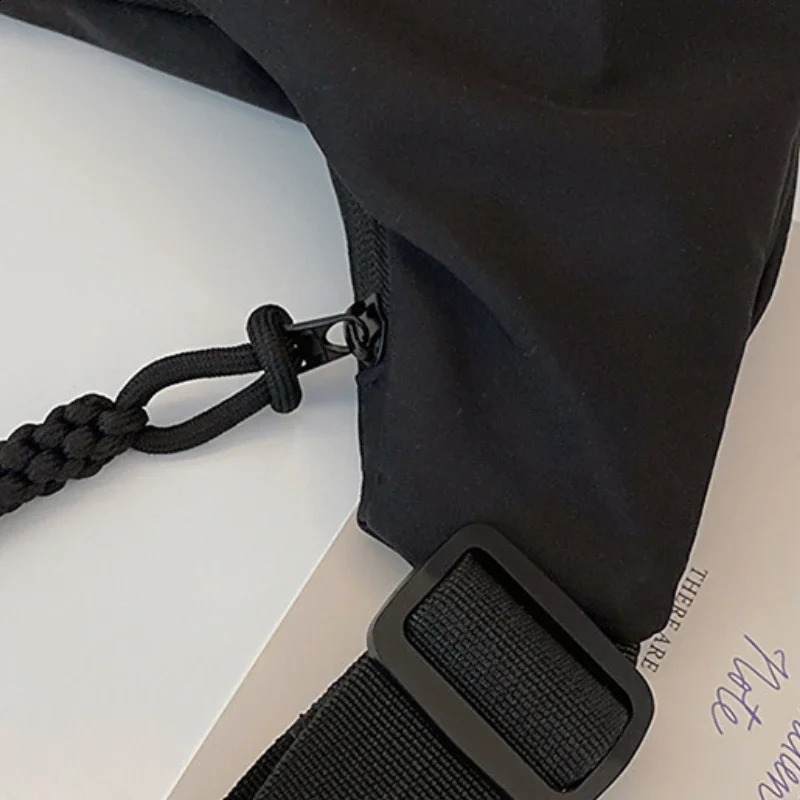 Nylon Hobos Crossbody Bags Solid Casual Zipper Womens Bags Fashion High Capacity Solid Color Single Shoulder Bag 250122