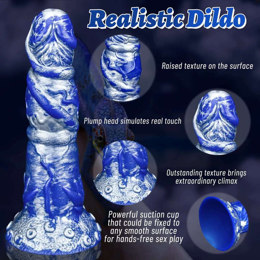 Dragon Hands-free play Lifelike Large Anal Plug Adult 8 Inch Big Animal Monster Dildo Sex Toys For Women Couple