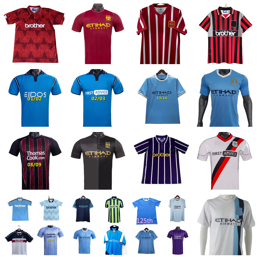 1998 1999 2011 2012 Retro Man Citys Haaland DZEKO soccer jerseys Kun Aguero Goater Vaughan Kompany BALOTELLI 94 96 97 98 99 00 01 02 03 05 06 11 12 13 14 15 16 football shirts