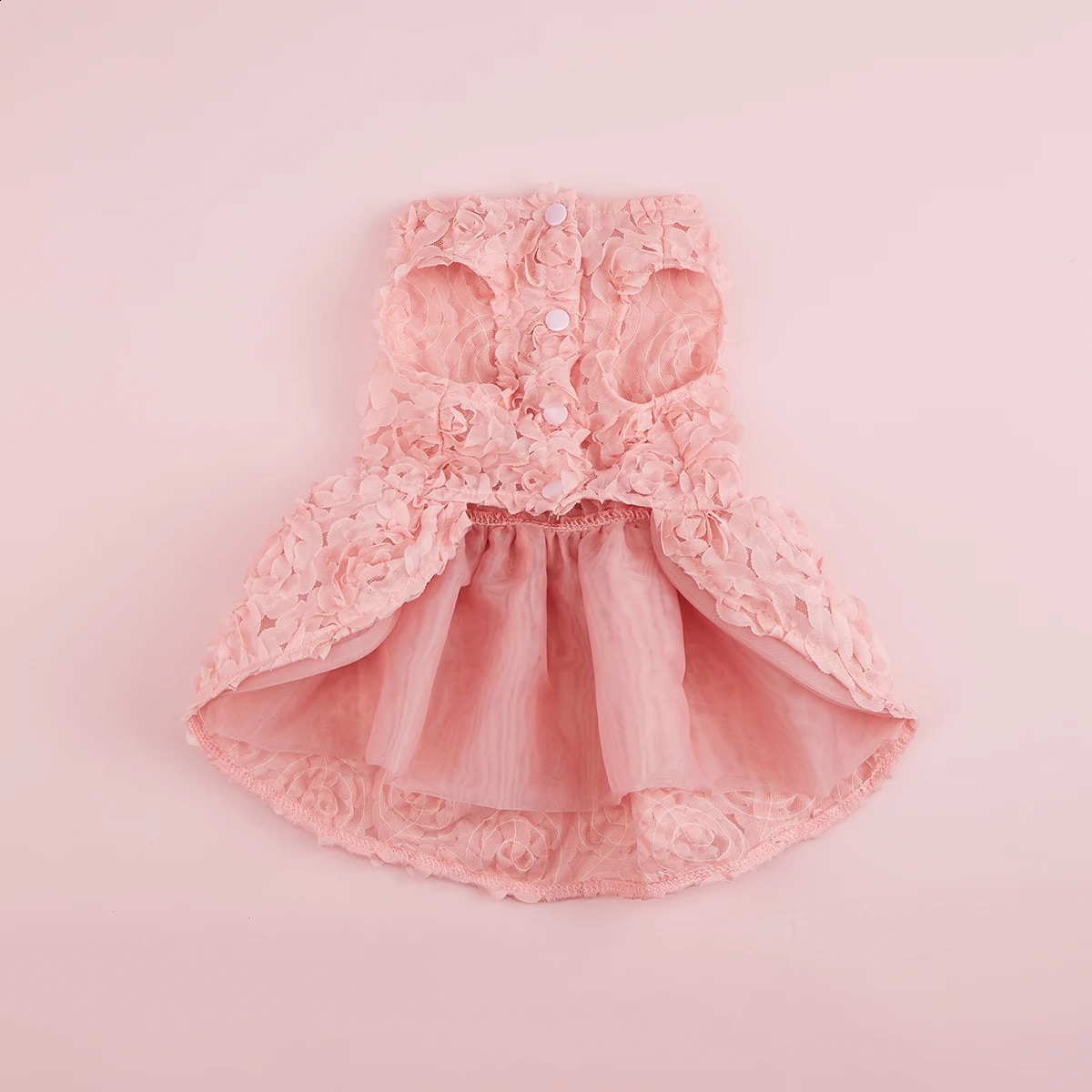 Dog Princess Dress Embroidered Flower Pet Pink Bowknot Princess Clothes Puppy Pet Spring Summer Dresses 250206