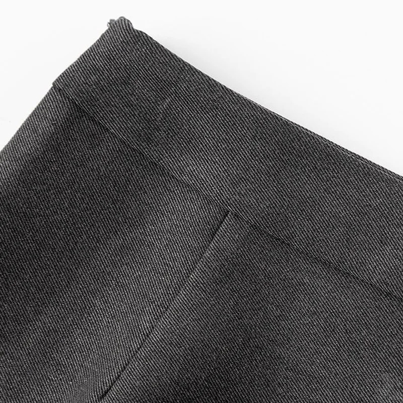 Fashion Solid Color Womens Fashion Fishtail Skirt Commuting Straight Tube High Waist Slim Temperament Pleated Skirt Lady 250207