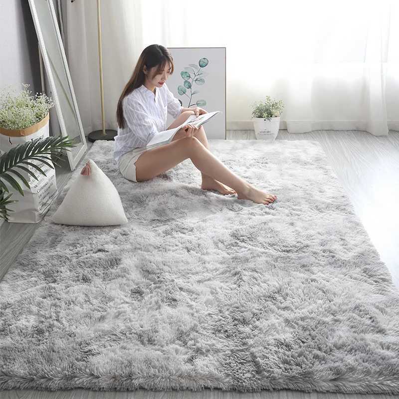 Pink Kids Carpet For Girls Bedroom Decoration Nordic large Living Rooms Rugs Fluffy Hall Carpets Soft Plush Nursery Play MatsC250207