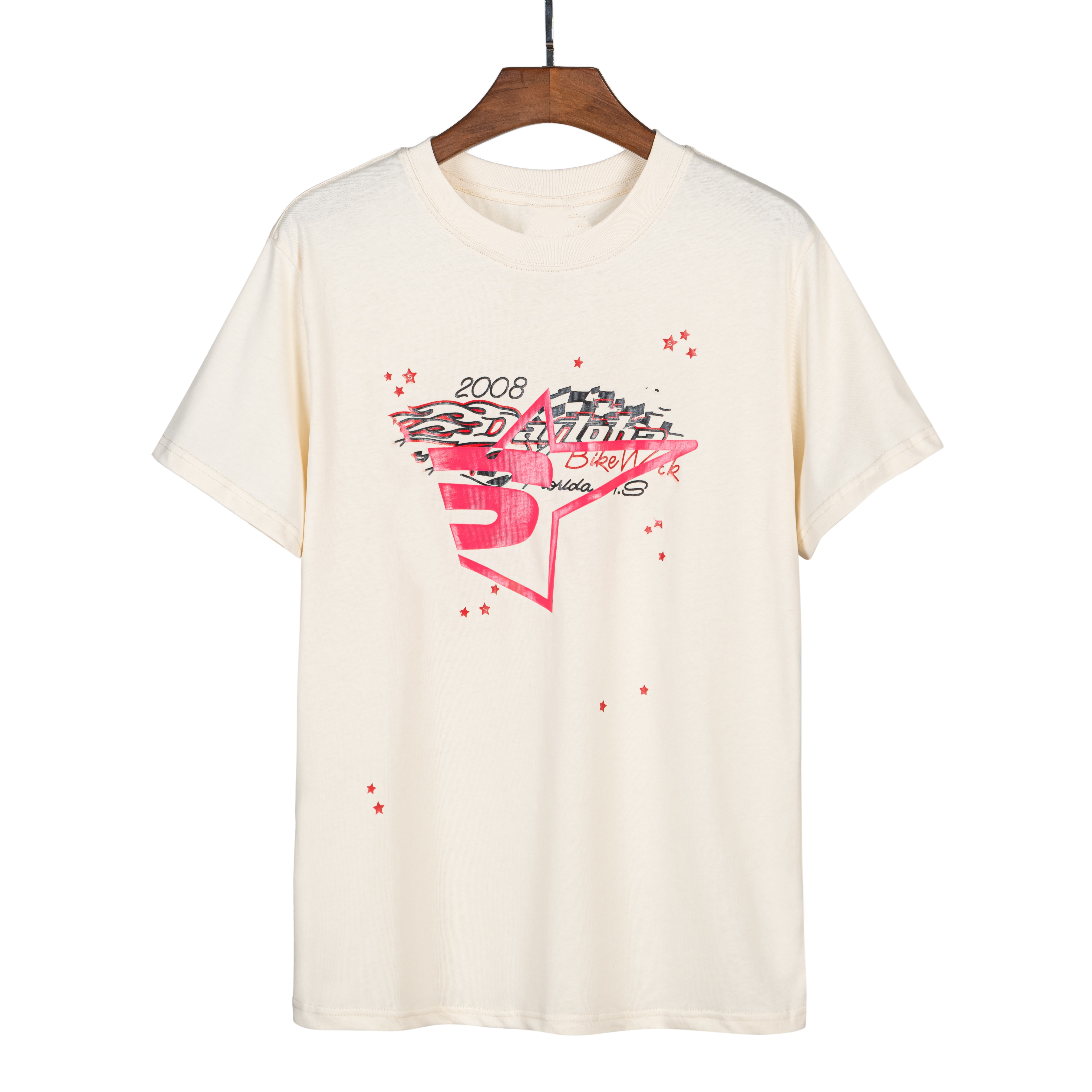 French high street men's and women's hip-hop high-quality loose casual T-shirt fashionable and versatile short sleeved trend