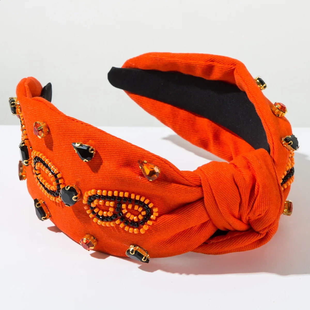 2024 Halloween Hand-Stitched Bead Boo Letter Headband Fashion Trend Party Festival Hair Accessories 250207