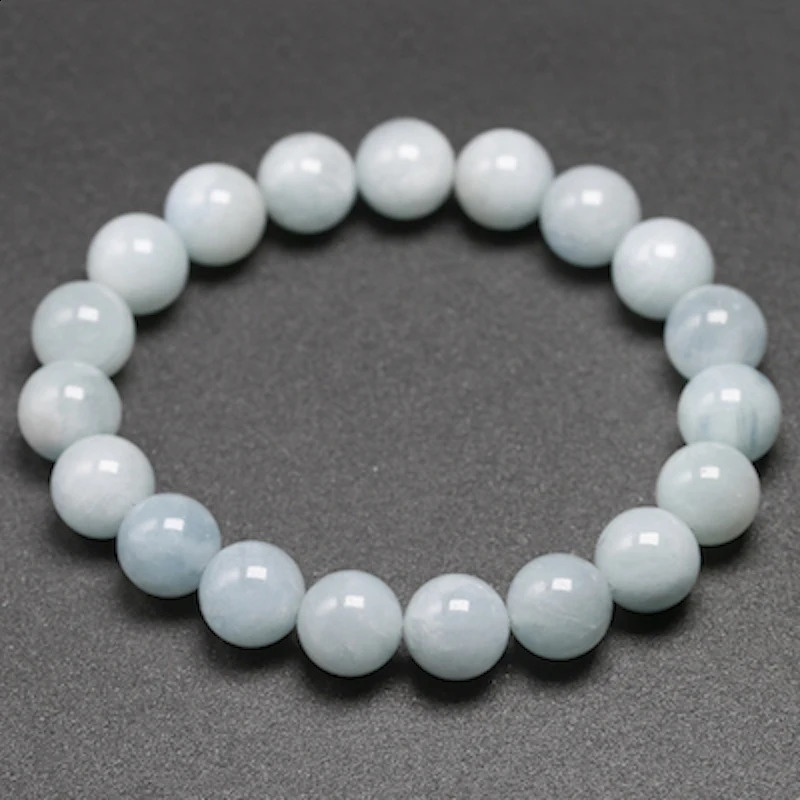 Personalized Natural Aquamarine Beads Bracelets Dropship 250206