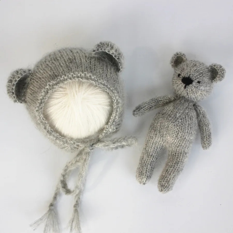born Baby Bear Caps Doll Set Pography Props born Beanies Baby Keepsakes Babies Accessories born Po Props 250206
