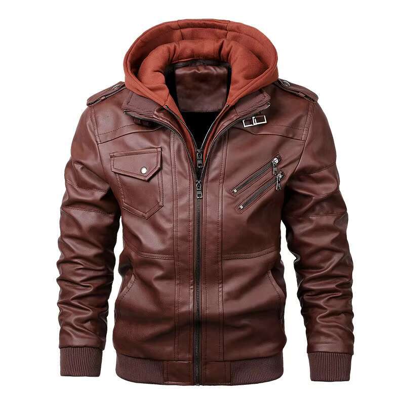 Men's Leather Jacket KB New Men's Jackets Autumn Casual Motorcycle PU Jacket Biker Leather Coats Brand Clothing EU Size