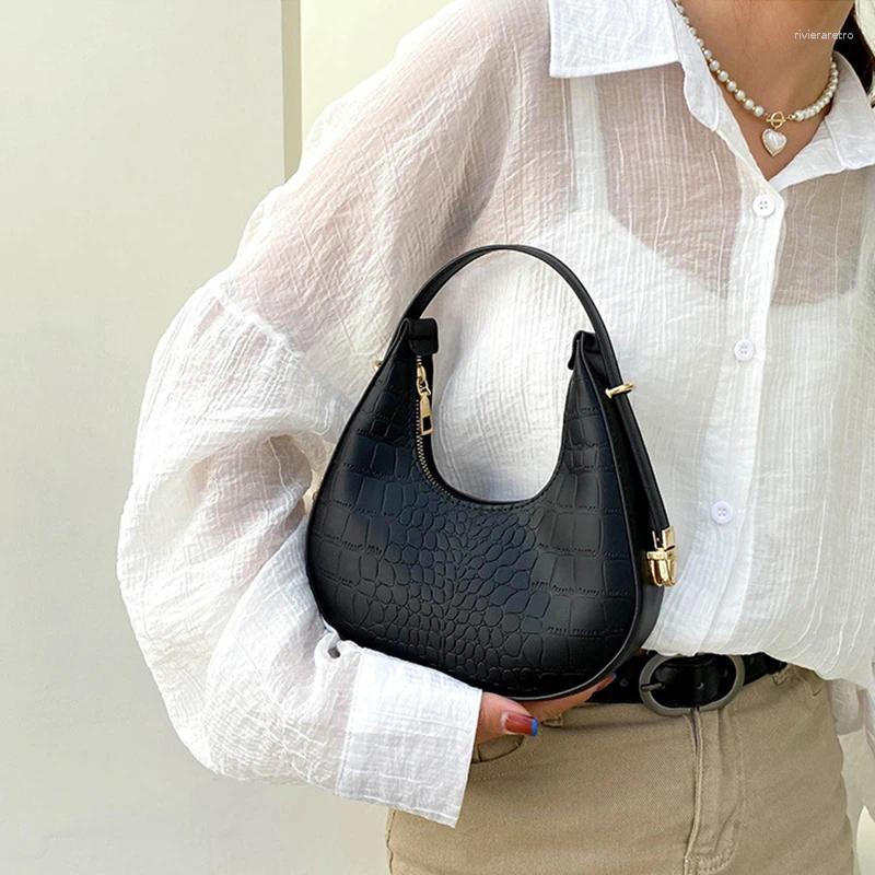 Totes Crescent-shaped Shoulder Bag For Women Fashion Underarm Designer Ladies Armpit Handbag Daily Use Phone Purse