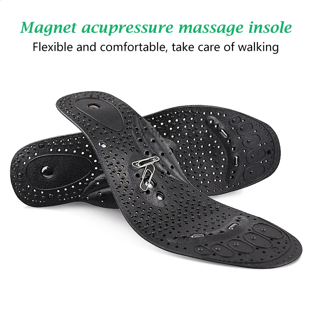 1 Pairs Magnetic Therapy Massage Insoles for feet Unisex Weight Loss Promote Blood Circulation Foot Magnet Health Care Shoe Pads 250120