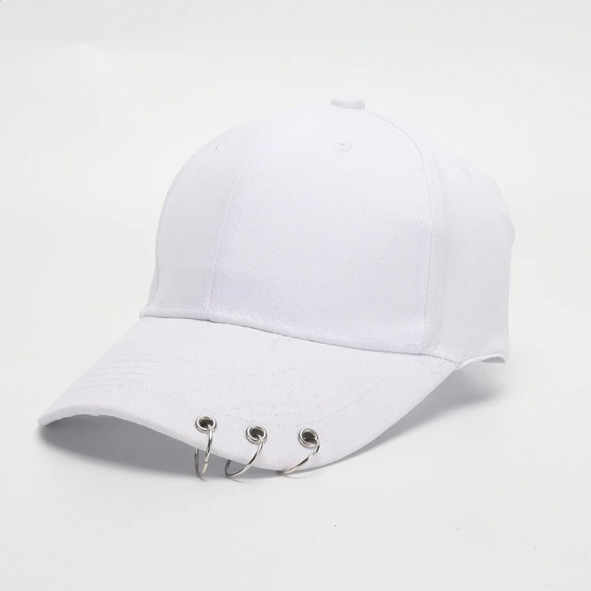 COKK Hip Hop Womens Baseball Cap With Ring Circle Hats For Men Women Unisex Adjustable Kpop Korean Style Gorra 250206