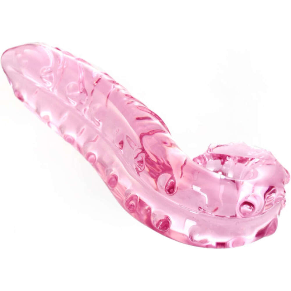 Female Adult Sex Simulation Dildo Tongue Crystal Erotic Glass Masturbator Anal Plugs Rear End Toys