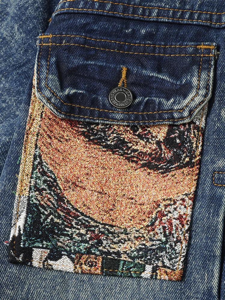 Premium Quality Denim Jacket with a Relaxed Fit Perfect for Streetwear Fans 250206