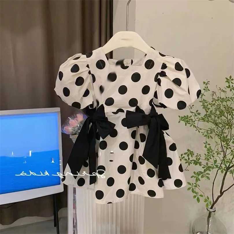 Mother Daughter Matching Clothes Summer Polka Dot Mother Daughter Dresses Korea Style Family Matching Outfits Mommy And Me Clothes W250207