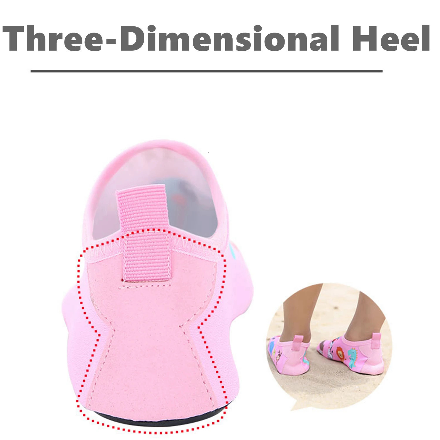 Children Water Beach Shoes Girls Swimming Shoes Quick-Drying Aqua Shoes Boys Soft Floor indoor Slipper Snorkeling Swim Socks 250207