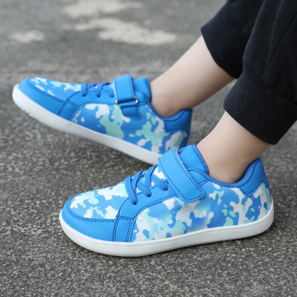 New Kids Wide Toe Casual Shoes Boys Girls Fashion Board Shoes Childrens Soft Lightweight Sneakers Running Tennis Shoes W250207