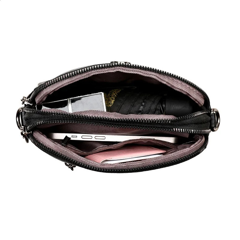 y Genuine Leather Womens Shoulder Crossbody Bag Purse Phone Fashion Cowhide Women Handbags Female Messenger Bags 250206