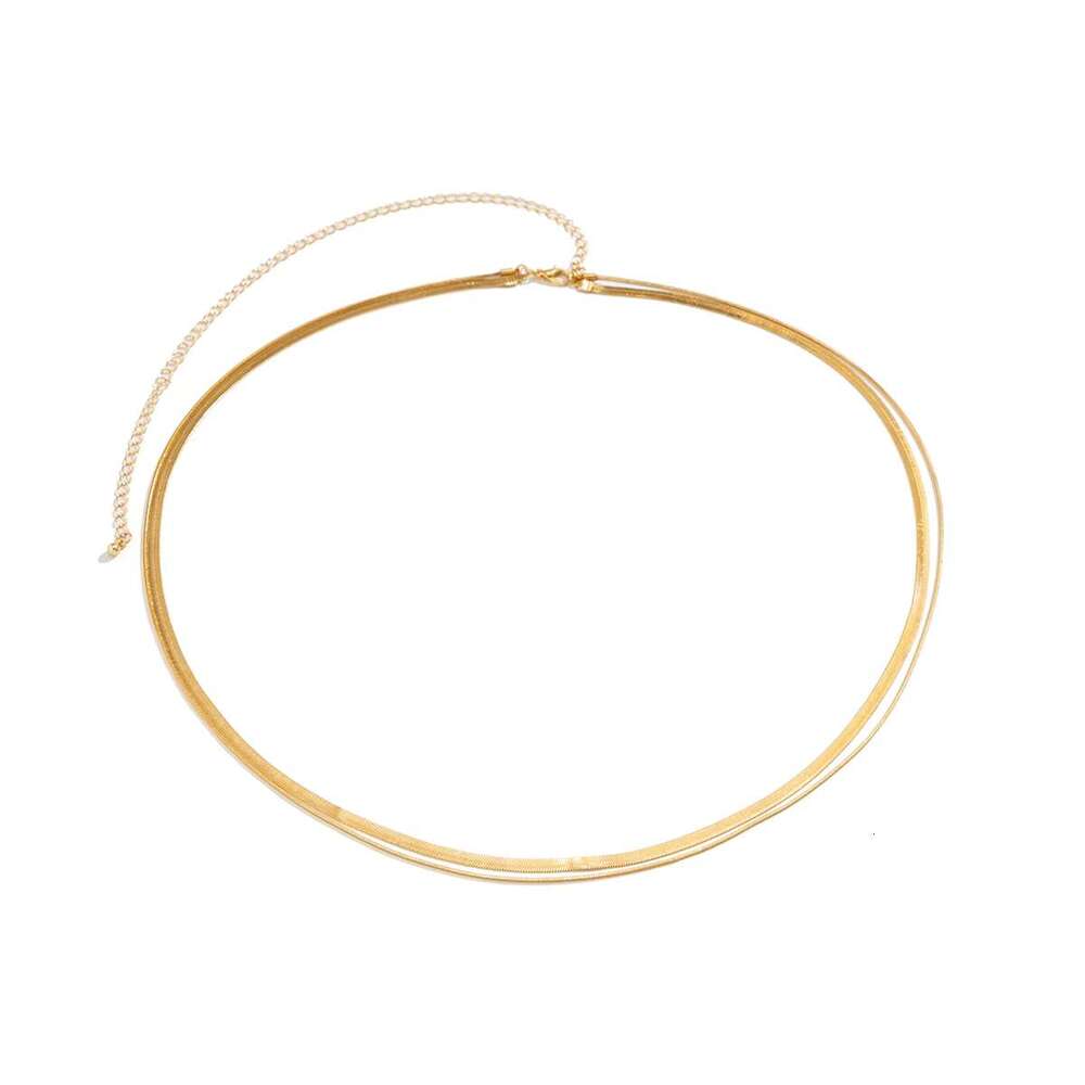 Ingemark Sexy Flat Snake Waist Belly Belt for Women Summer Beach Bikinis Simple Body Chain Festival Jewelry Accessories