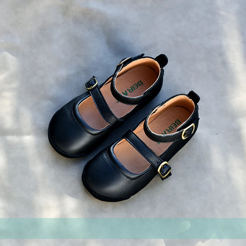 Genuine Leather Girls casual Shoes Autumn Children Shoes Student school Shoes High quality Infant Shoes Non-slip Princess Shoes 250206
