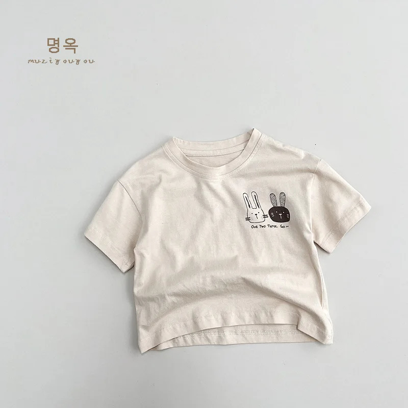 Summer Children T-Shirts 1-8Y Boys Girls Cotton Print Cartoon Short Sleeve T Shirts Tops Tees Toddler Wear Tshirt Kids Clothing 250207